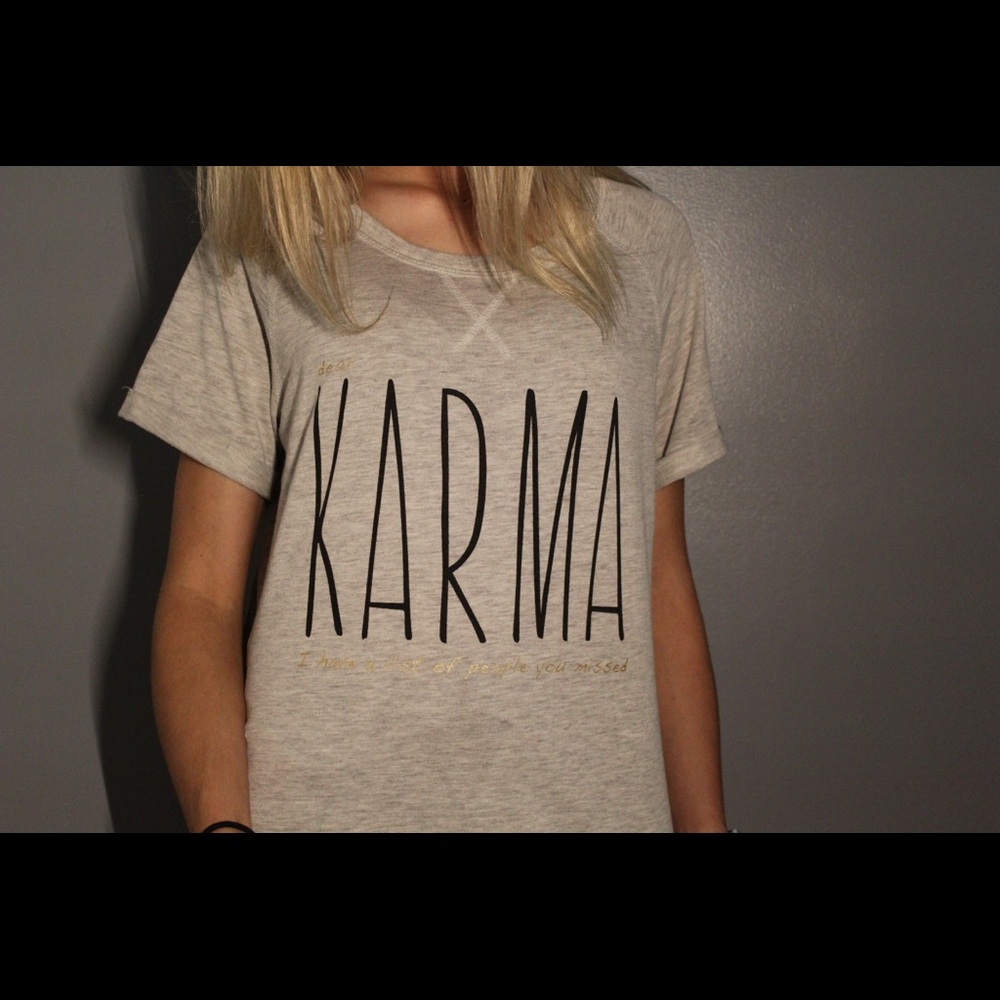 “dear karma” tee